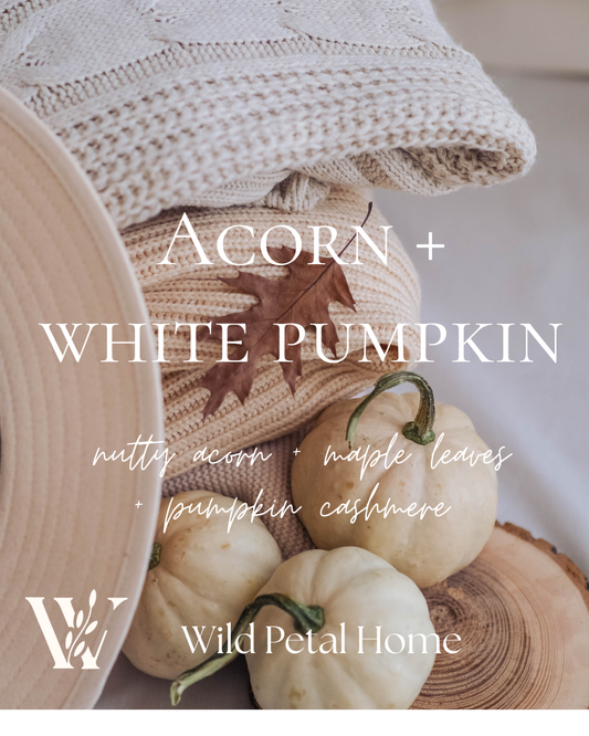 Acorn + White Pumpkin - Farmhouse