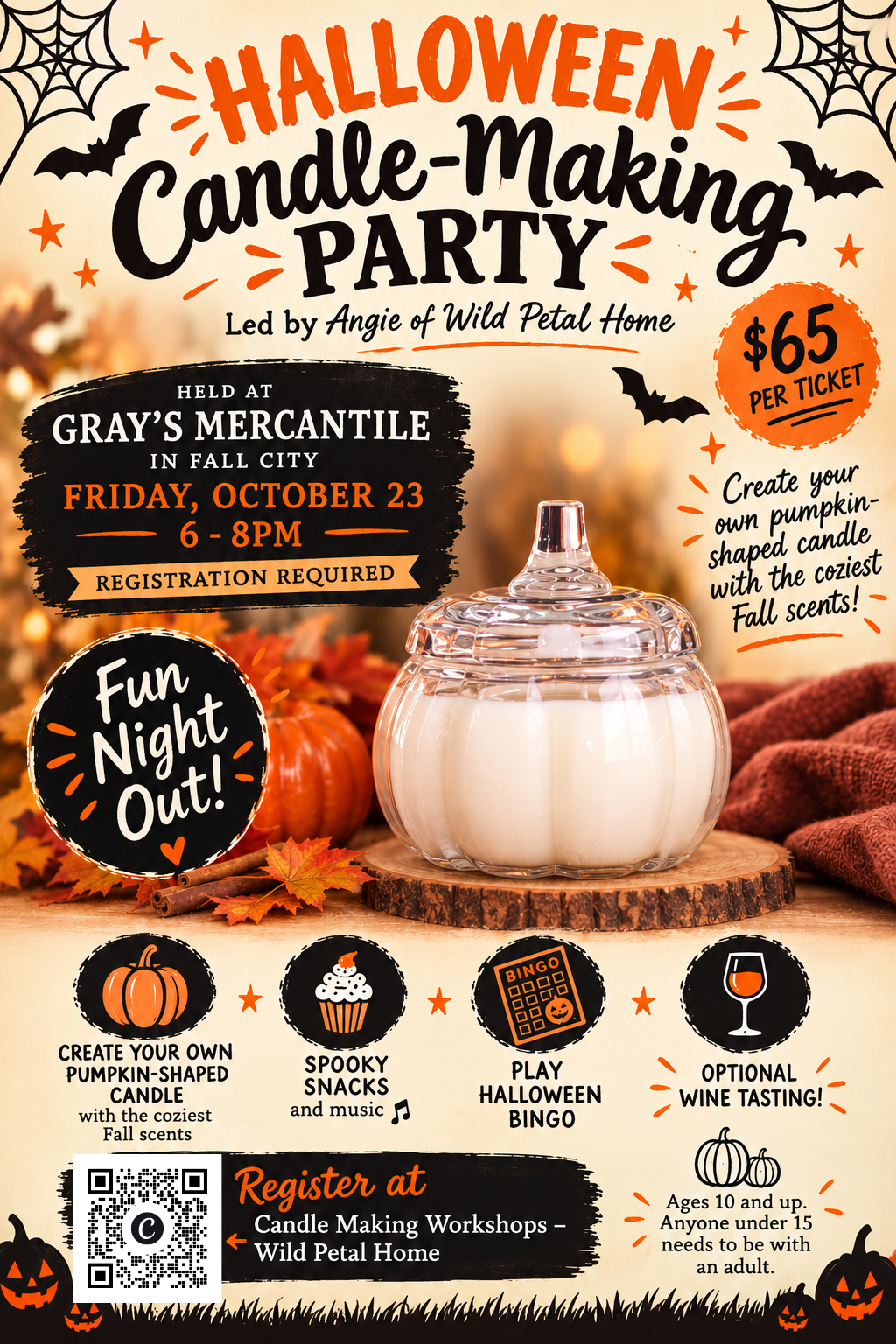 Halloween Candle-Making Workshop