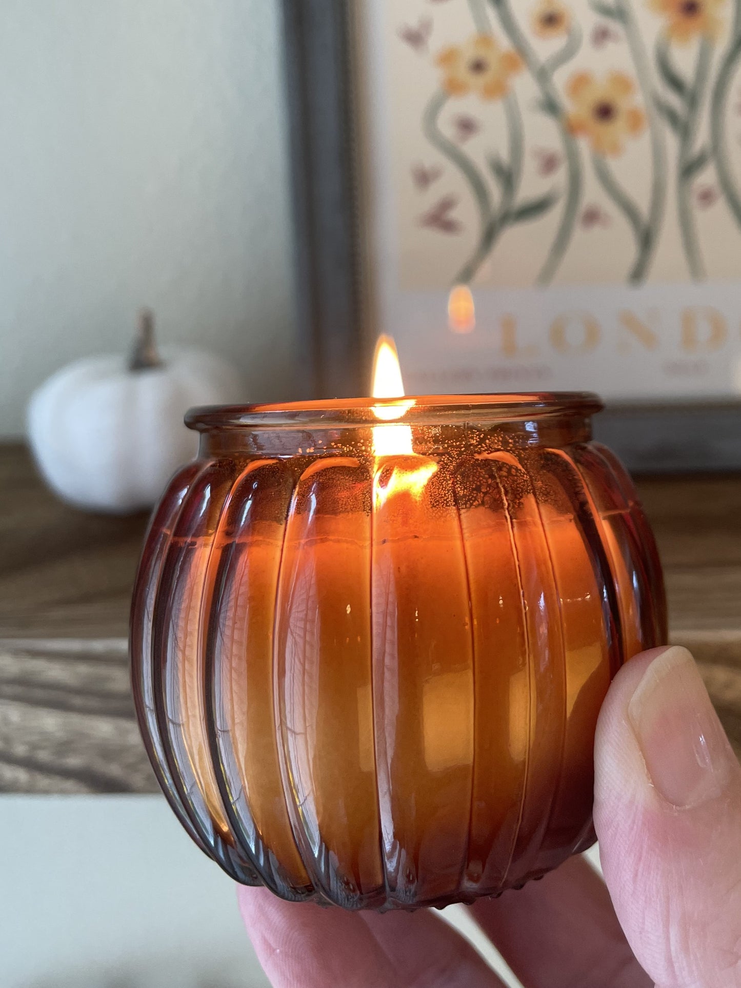 Mini Pumpkin Votive Candle
