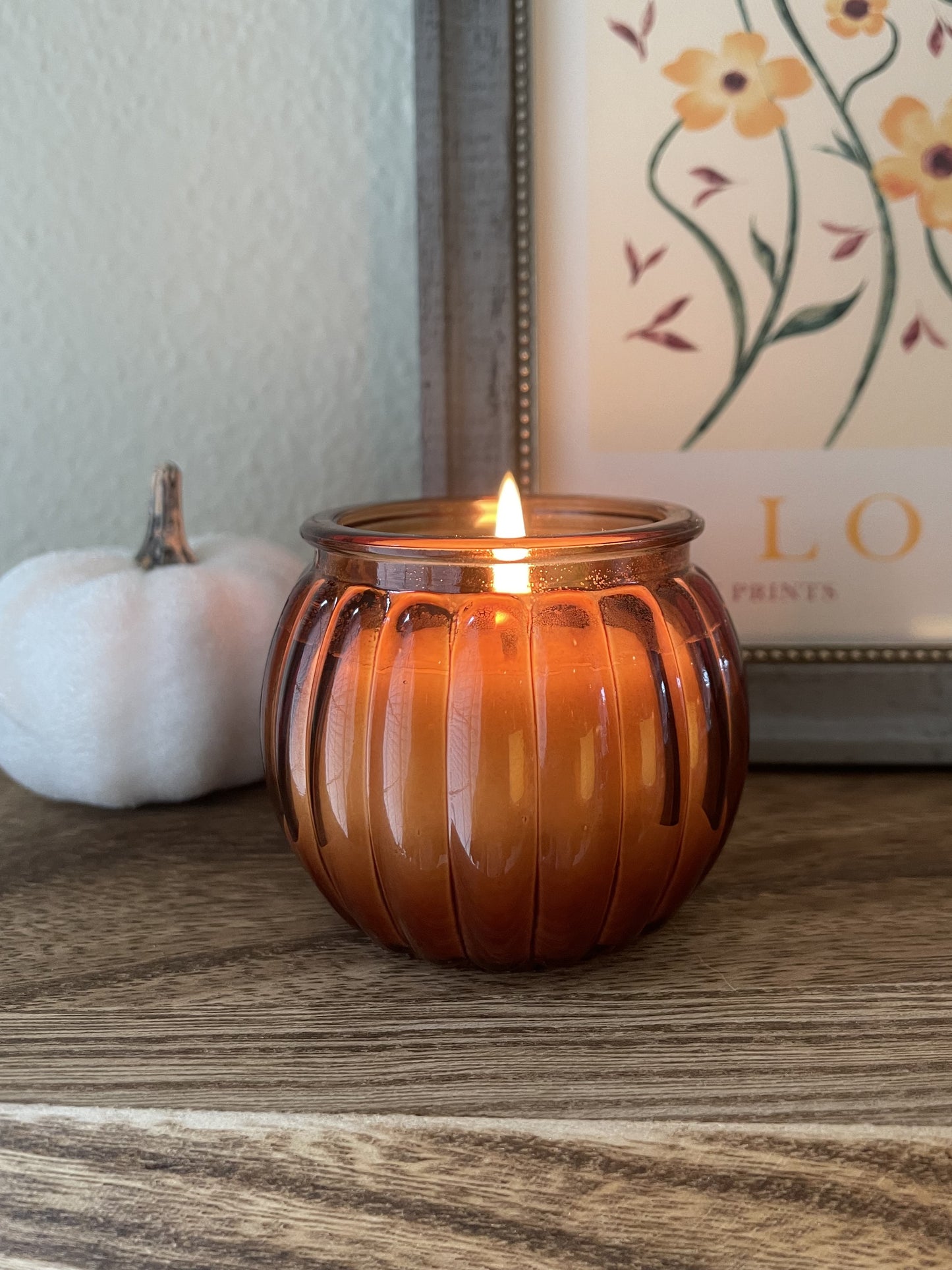 Mini Pumpkin Votive Candle