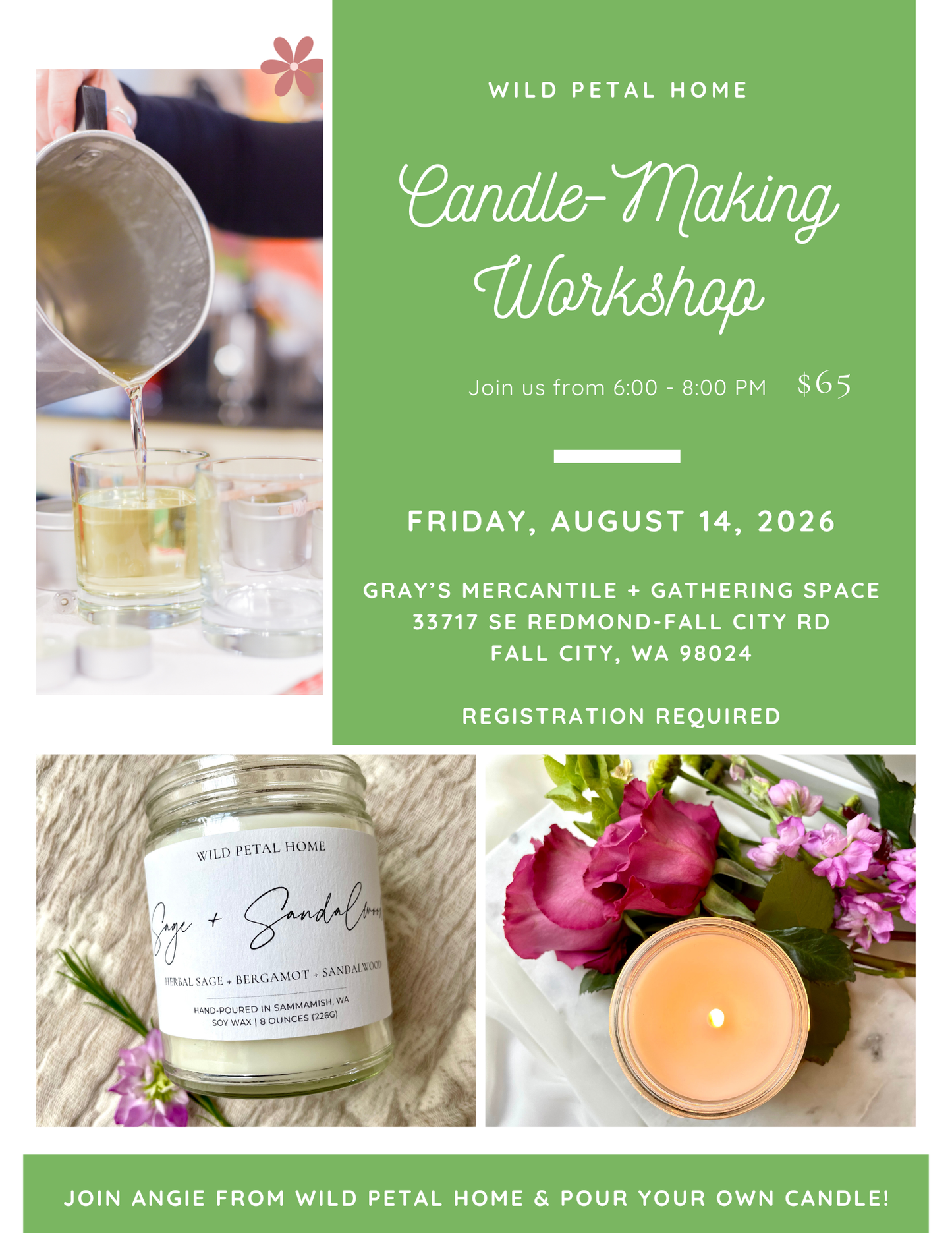 Candle-Making Workshop at Gray's Mercantile - August