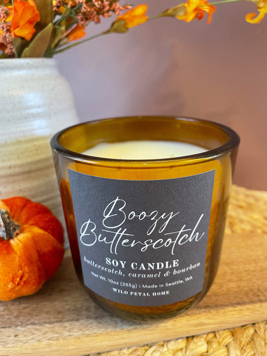 Boozy Butterscotch Candle