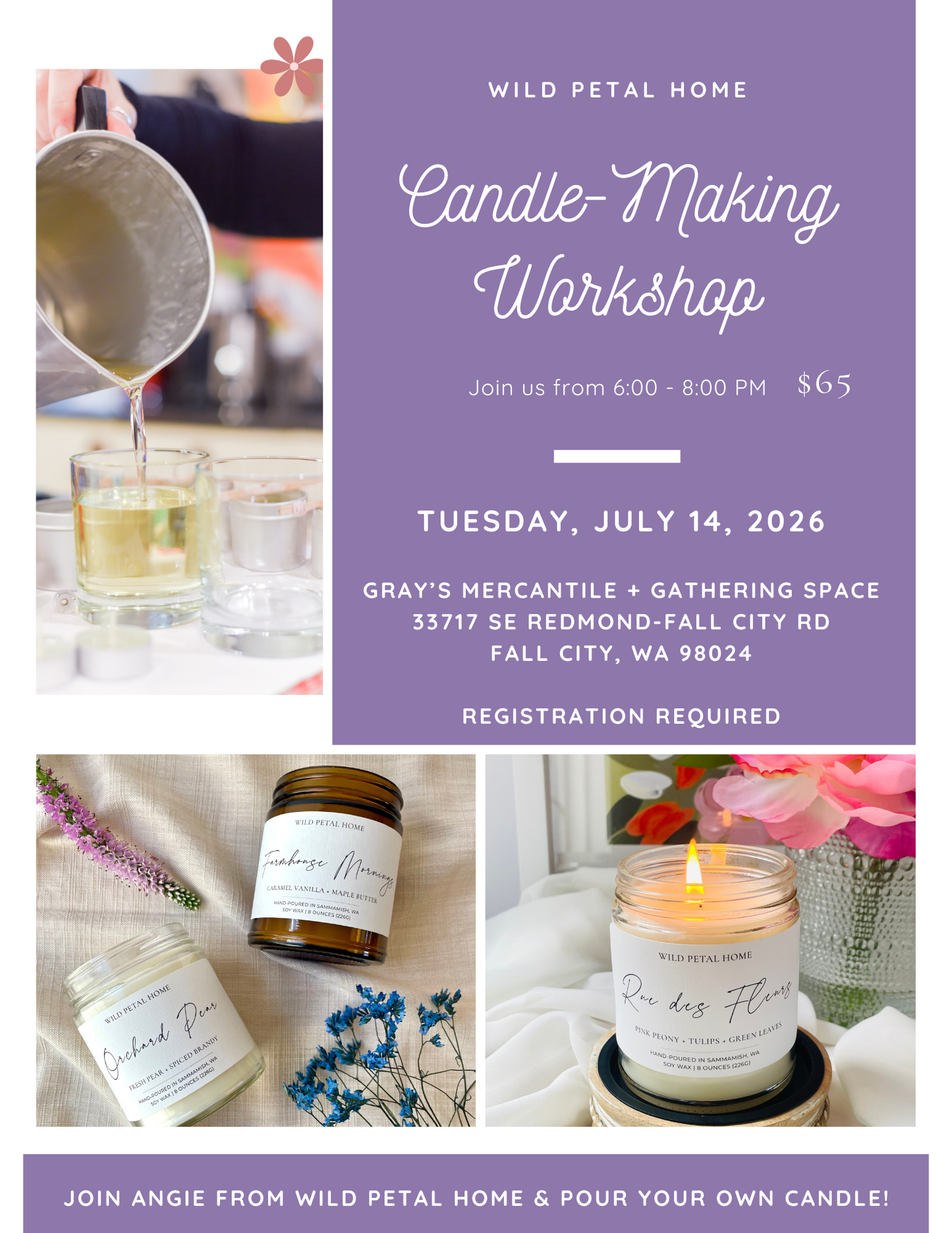 Candle-Making Workshop at Gray's Mercantile - July