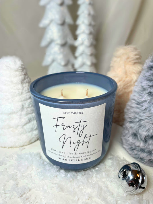Frosty Night Candle