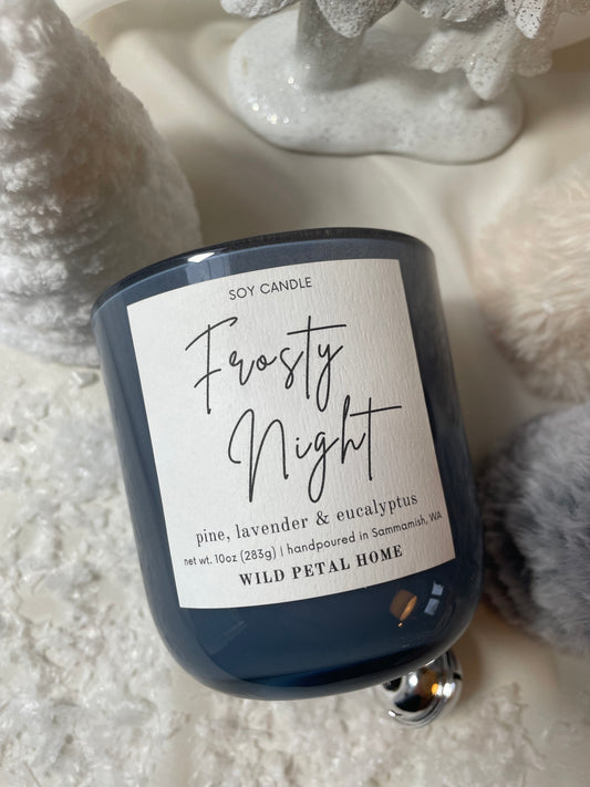 Frosty Night Candle