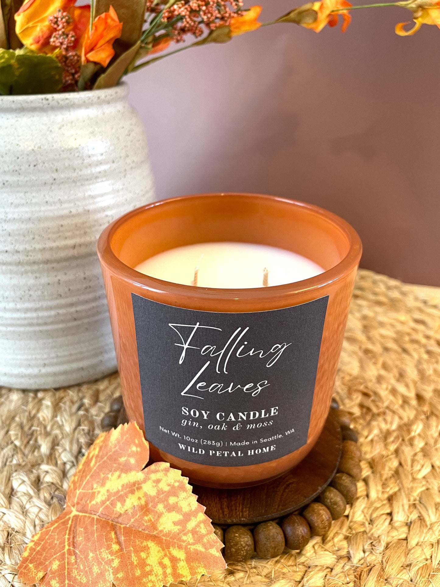 Falling Leaves Candle