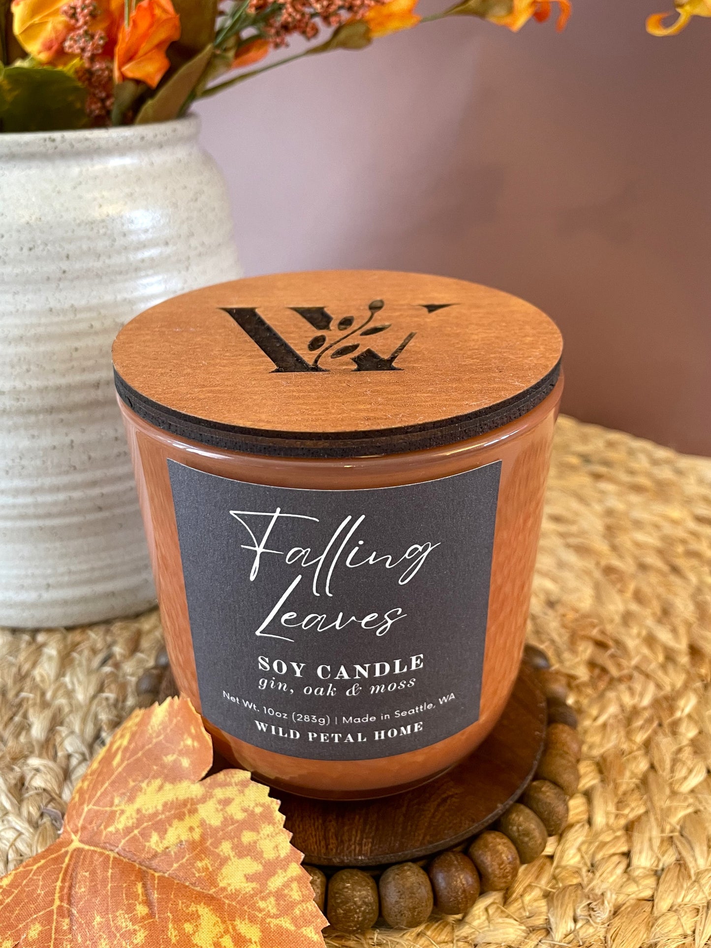 Falling Leaves Candle