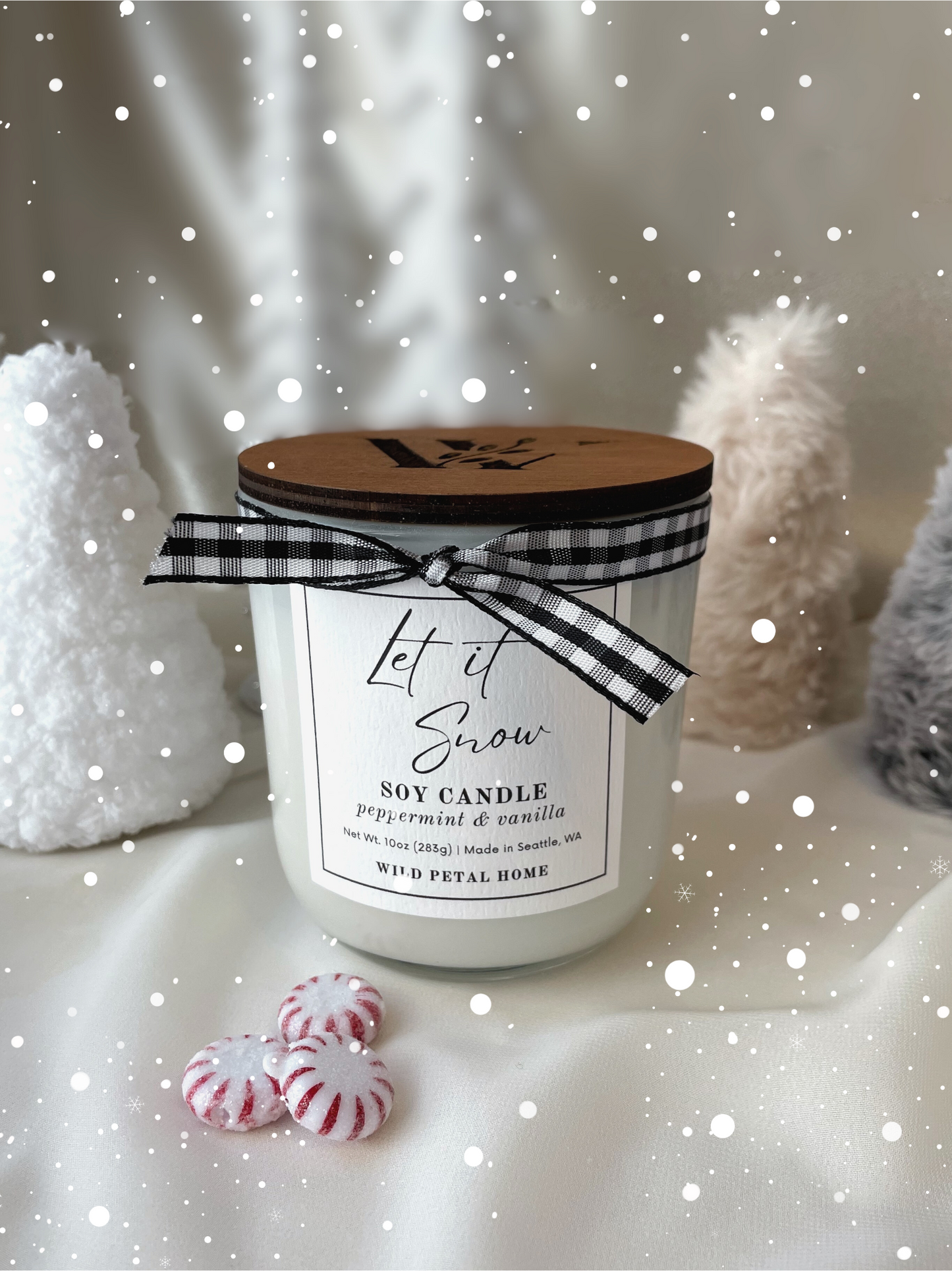 Let it Snow Candle