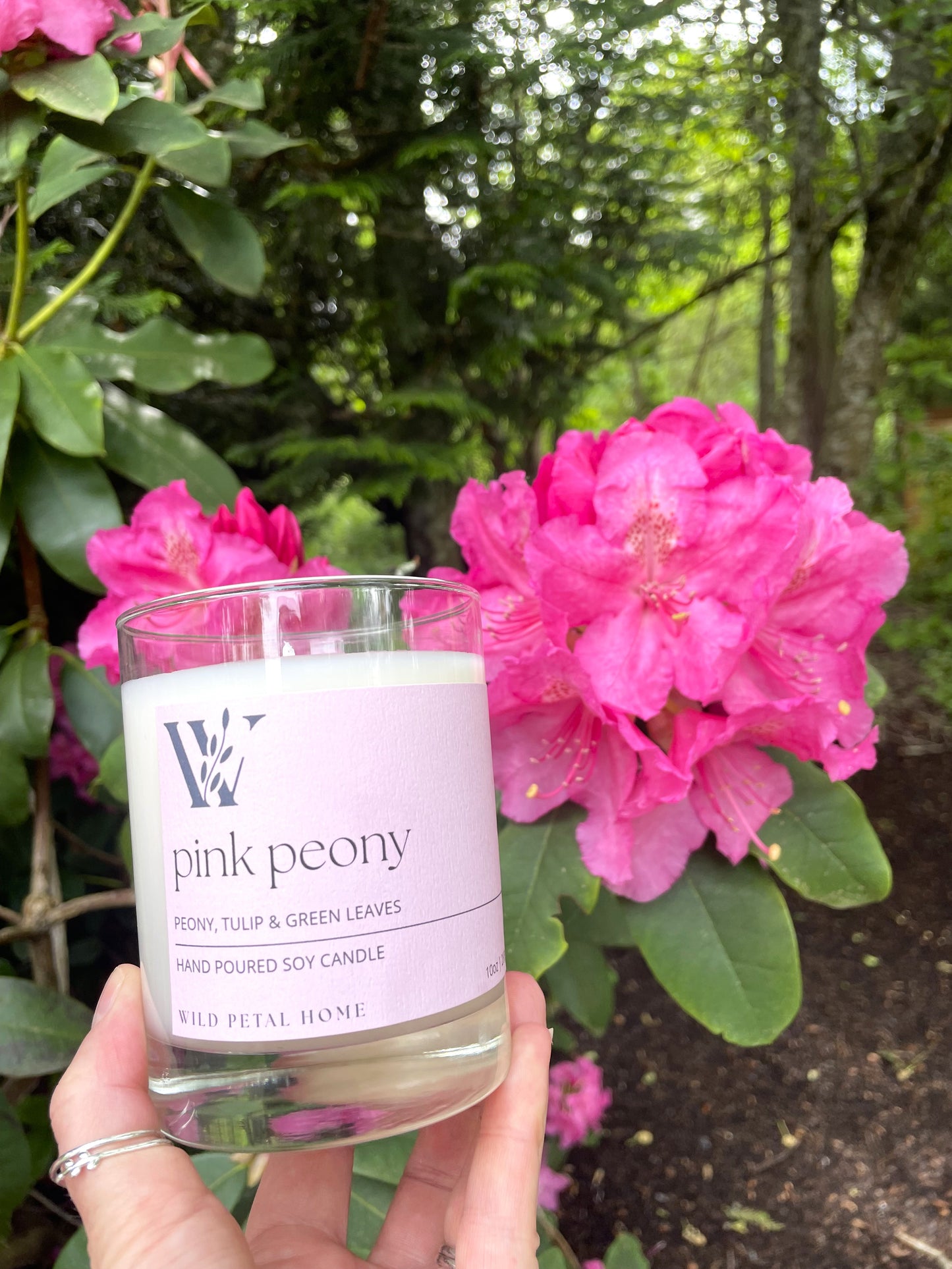 Pink Peony Candle