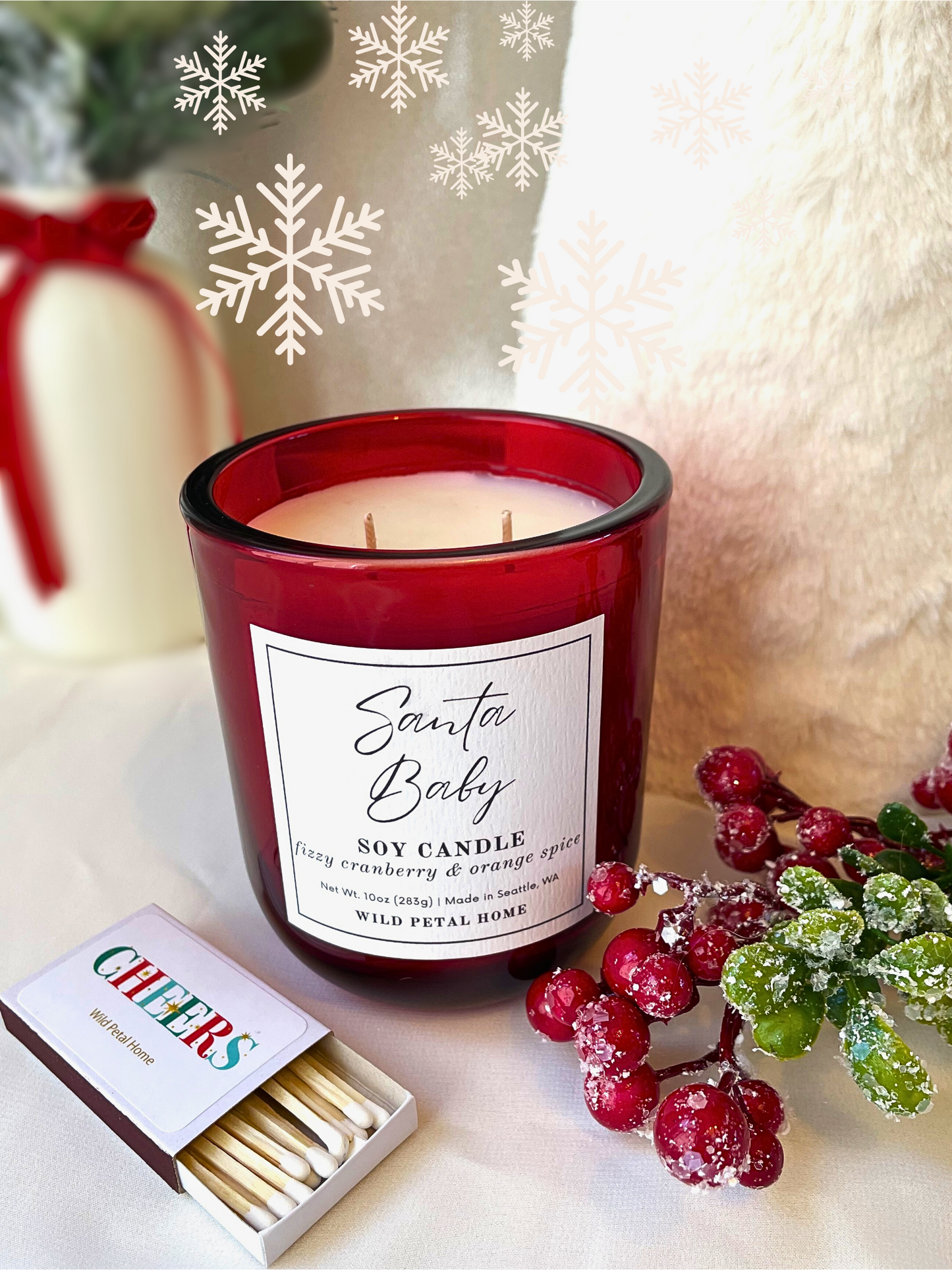 Santa Baby Candle