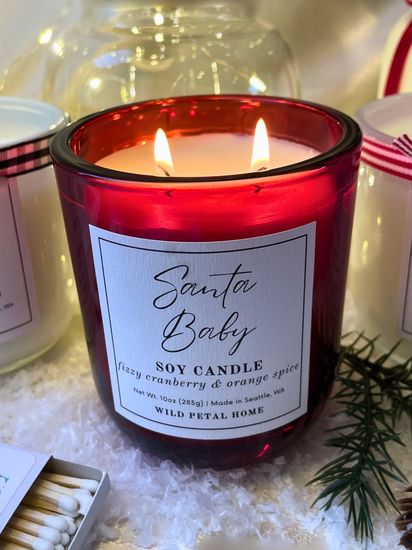 Santa Baby Candle