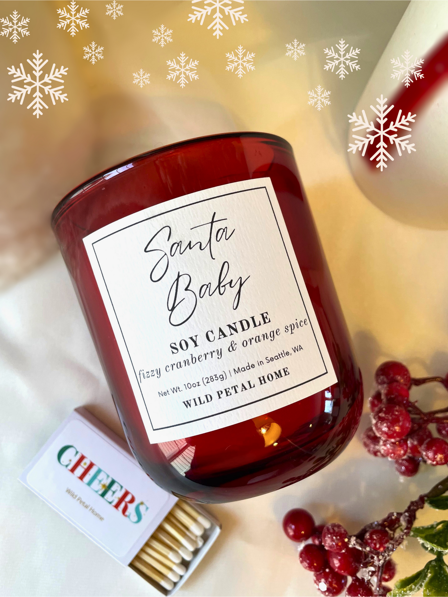 Santa Baby Candle