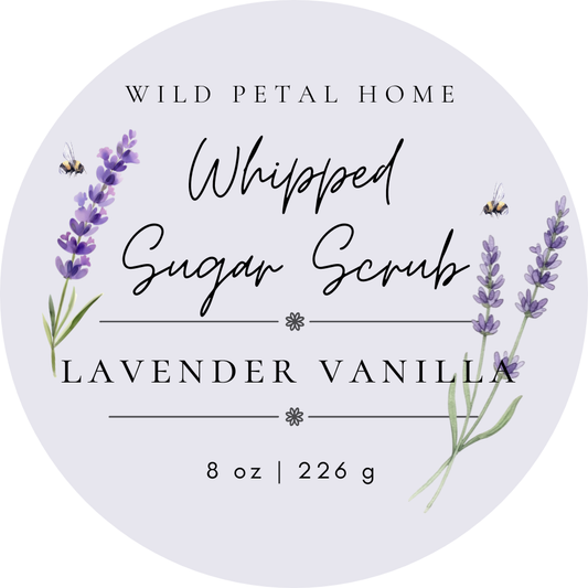Lavender Vanilla Whipped Sugar Scrub