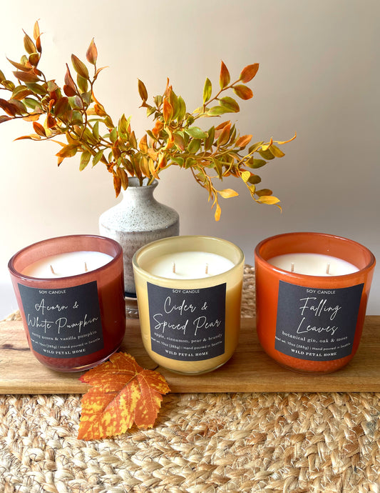 Wild Petal Fall Candle Trio