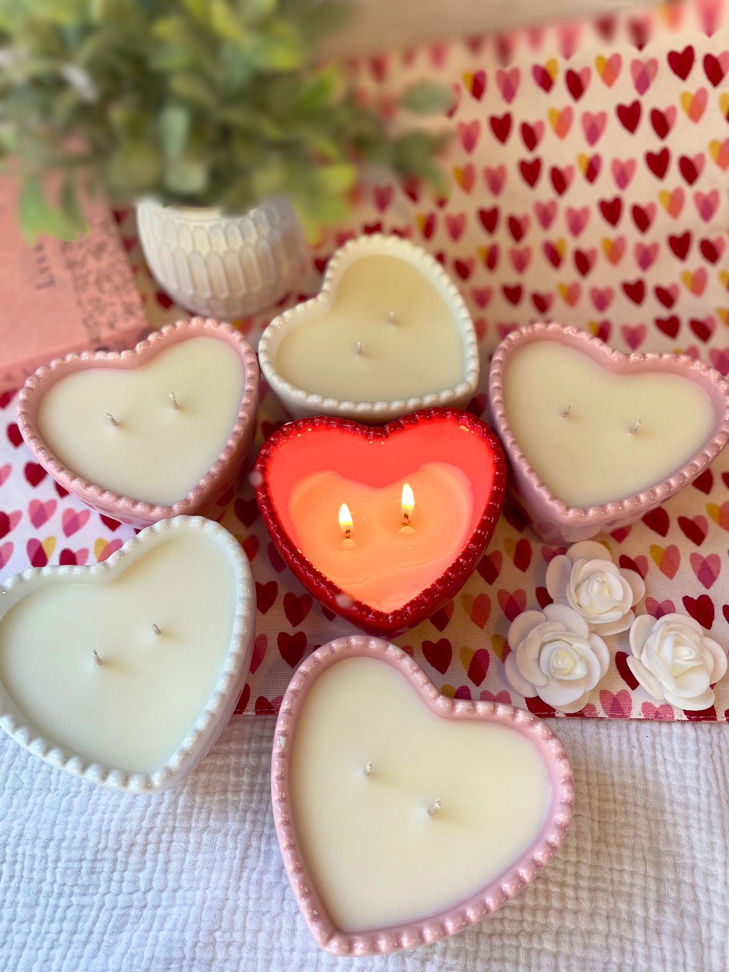 Heart Ramekin Candle